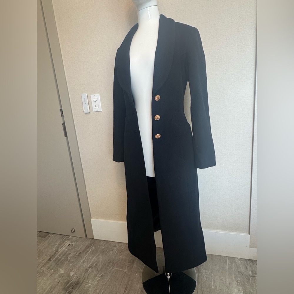 Reformation Eden Nipped Waist Coat Black - Size XS - Picture 13 of 13
